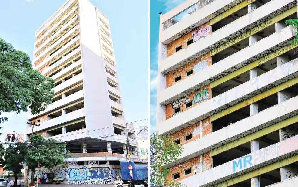 Prédio abandonado há mais de 10 anos no Centro deve virar moradia popular para mais de 50 famílias, em Goiânia