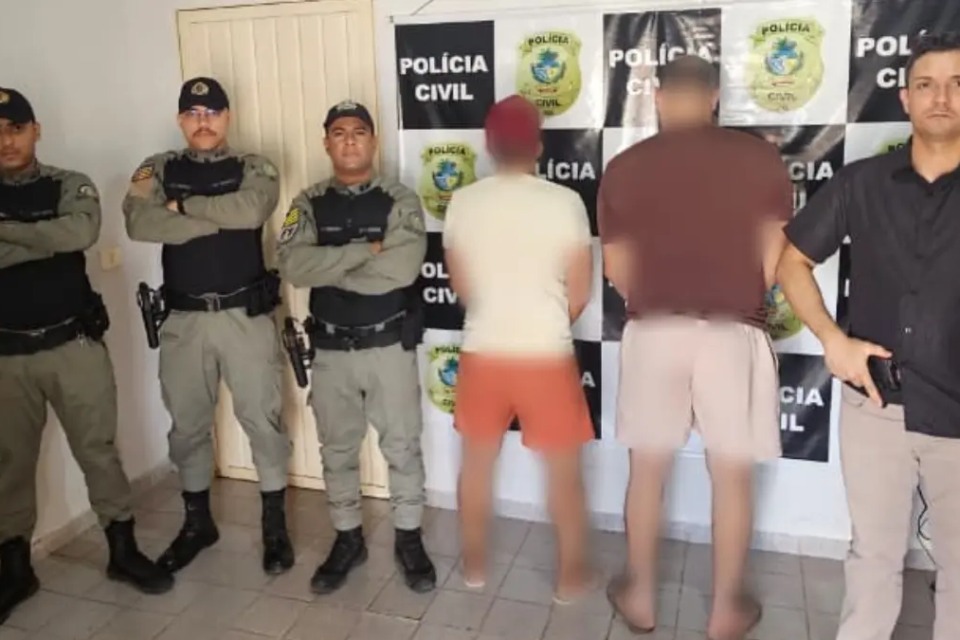 Dupla é presa após viajar 500 km para extorquir professora em São Miguel do Araguaia