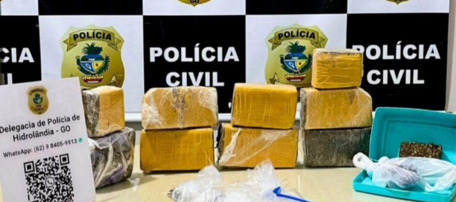 Operação contra tráfico de drogas prende suspeito em Hidrolândia-GO