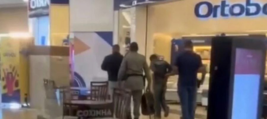 HOMEM É PR3S0 APÓS PASSAR HORAS ESCONDIDO NO TETO DE SHOPPING EM GOIÁS