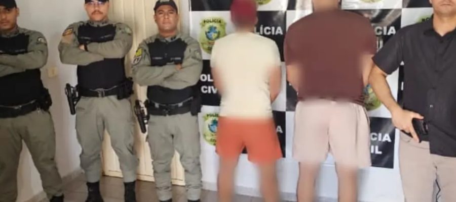 Dupla é presa após viajar 500 km para extorquir professora em São Miguel do Araguaia